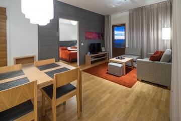 Фото номера Апартаменты с 2 спальнями и сауной - Дополнительное здание А Отель Lapland Hotels Saaga г. Юллясярви 3
